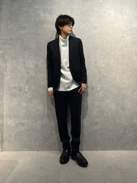 「アイテム（スーツパンツ）」を使った、daisukeさん（メンズ・170cm）の冬コーディネート