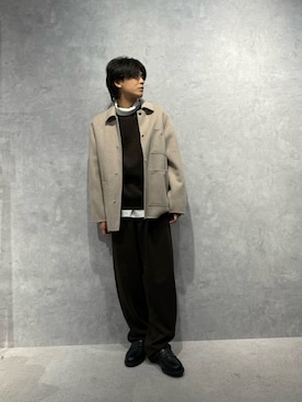 「アイテム（カバーオール）」を使った、daisukeさん（メンズ・170cm）の冬コーディネート