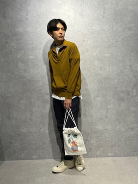 「アイテム（ハンドバッグ）」を使った、daisukeさん（メンズ・169cm）の冬コーディネート