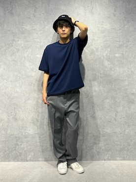 「NANO universe（ナノユニバース）のアイテム（帽子）」を使った、daisukeさん（メンズ・169cm）の夏コーディネート