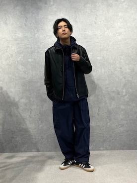 「NANO universe（ナノユニバース）のアイテム（ジャケット/アウター）」を使った、daisukeさん（メンズ・169cm）の冬コーディネート