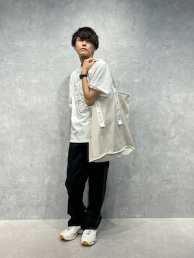 「アイテム（トートバッグ）」を使った、daisukeさん（メンズ・169cm）の夏コーディネート