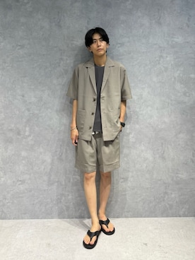 「夏」｜「アイテム（ジャケット/アウター）」を使った、daisukeさん（メンズ・169cm）の夏コーディネート