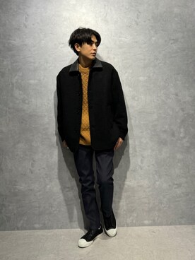 「NANO universe（ナノユニバース）のアイテム（ジャケット/アウター）」を使った、daisukeさん（メンズ・169cm）の冬コーディネート