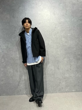 「NANO universe（ナノユニバース）のアイテム」を使った、daisukeさん（メンズ・170cm）の秋コーディネート