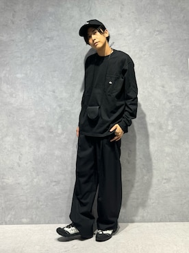 「REPRODUCTION OF FOUND（リプロダクションオブファウンド）のアイテム（スニーカー）」を使った、daisukeさん（メンズ・169cm）の秋コーディネート