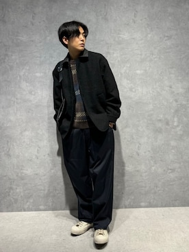 「NANO universe（ナノユニバース）のアイテム（ジャケット/アウター）」を使った、daisukeさん（メンズ・169cm）の冬コーディネート