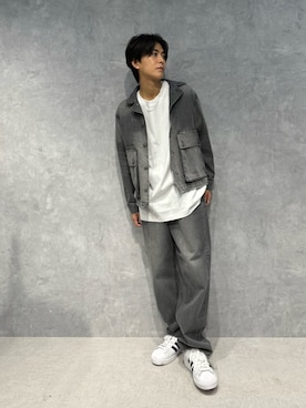 「アイテム（デニムジャケット）」を使った、daisukeさん（メンズ・170cm）の秋コーディネート