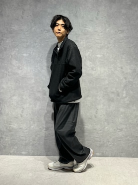 「NANO universe（ナノユニバース）のアイテム（スラックス）」を使った、daisukeさん（メンズ・169cm）の秋コーディネート