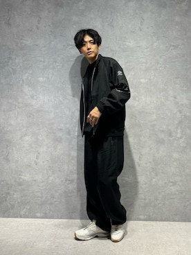 「NANO universe（ナノユニバース）のアイテム（ブルゾン）」を使った、daisukeさん（メンズ・169cm）の秋コーディネート