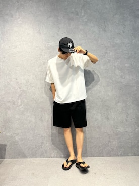 「NANO universe（ナノユニバース）のアイテム」を使った、daisukeさん（メンズ・169cm）の夏コーディネート