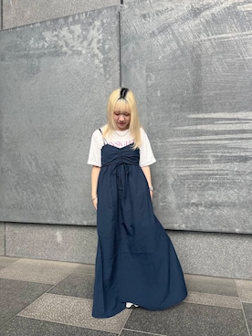 「レディース」｜「アイテム（ワンピース/ドレス）」を使った、ミユさん（レディース・148cm）の春コーディネート