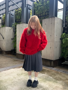 「アイテム（スカート）」を使った、ミユさん（レディース・148cm）の秋コーディネート