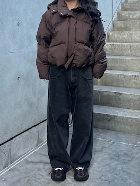 「アイテム（ダウンジャケット/コート）」を使った、ミユさん（レディース・148cm）の秋コーディネート