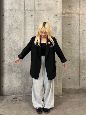 「アイテム（テーラードジャケット）」を使った、ミユさん（レディース・148cm）の秋コーディネート