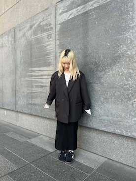 「レディース」｜「アイテム（ジャケット/アウター）」を使った、ミユさん（レディース・148cm）の冬コーディネート