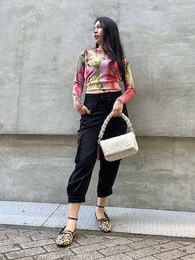 「Desigual（デシグアル）のアイテム」を使った、Desigual心斎橋STAFFさん（レディース・163cm）の春コーディネート