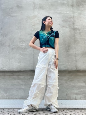 Desigual心斎橋STAFFさん（レディース・160cm）の夏コーディネート