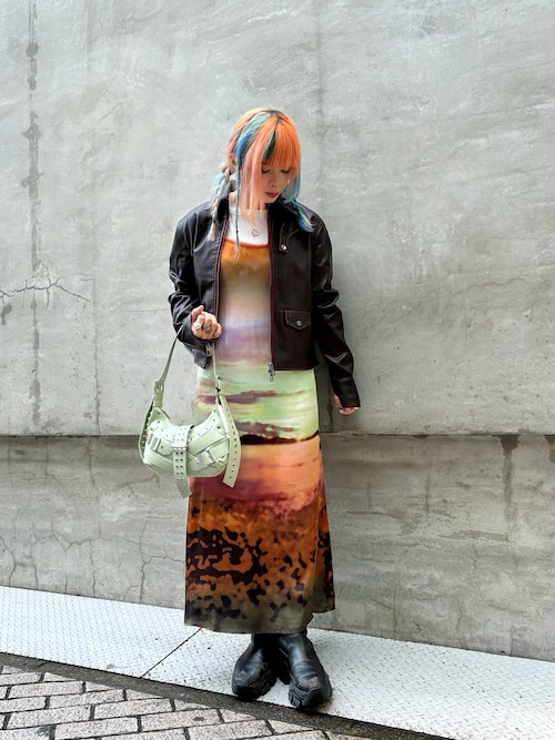 セール】ボルドーのフェイクレザージャケット（ライダースジャケット