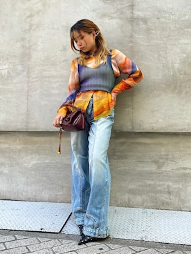 「Desigual（デシグアル）のアイテム」を使った、Desigual心斎橋STAFFさん（レディース・153cm）の夏コーディネート