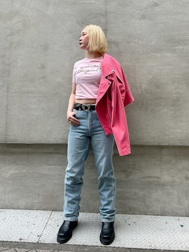 「Desigual（デシグアル）のアイテム」を使った、Desigual心斎橋STAFFさん（レディース・162cm）の春コーディネート