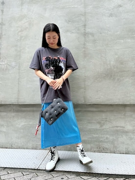 「ミッキー」｜Desigual心斎橋STAFFさん（レディース・160cm）の夏コーディネート