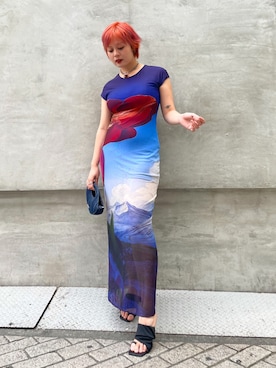 「Desigual（デシグアル）のアイテム」を使った、Desigual心斎橋STAFFさん（レディース・158cm）の夏コーディネート