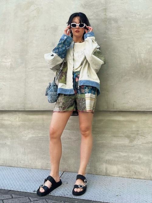 新品未使用 Desigual デシグアル ブルゾン ビーズ刺繍 レース シアー Desigual（デシグアル） ブルゾン アウター パッチワーク ジップアップ