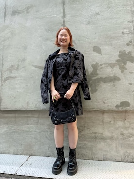 「アイテム（ドレス）」を使った、Desigual心斎橋STAFFさん（レディース・162cm）の秋コーディネート