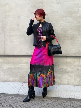 「Desigual（デシグアル）のアイテム」を使った、Desigual心斎橋STAFFさん（レディース・158cm）の春コーディネート