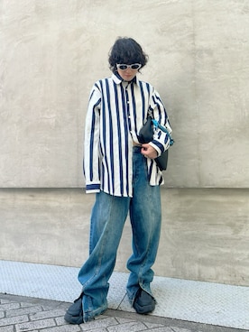 「アイテム（ハンドバッグ）」を使った、Desigual心斎橋STAFFさん（メンズ・160cm）の秋コーディネート