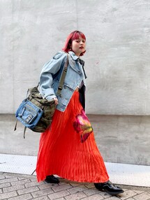 デシグアル　Desigual 青系花柄プリーツロングスカート 楽天市場】プリーツスカート（ブランドデシグアル）（レディース