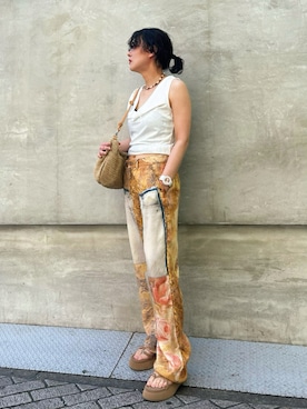 「Desigual（デシグアル）のアイテム」を使った、Desigual心斎橋STAFFさん（レディース・160cm）の春コーディネート