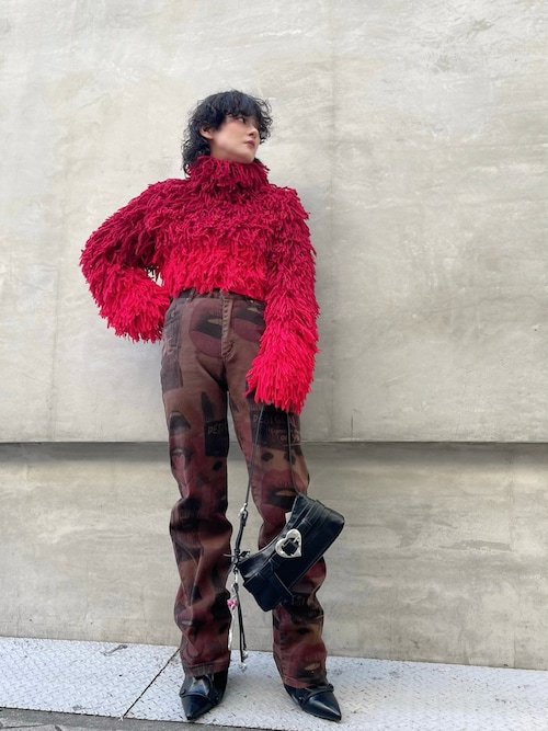 Desigual（デシグアル） ニット セーター × EGONLAB」シャギーウール 