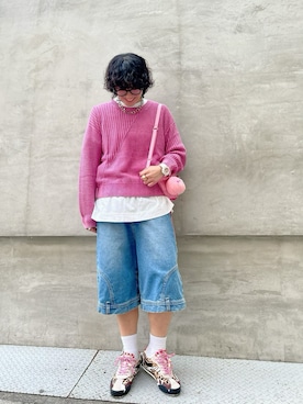 「アイテム（チャーム）」を使った、Desigual心斎橋STAFFさん（メンズ・160cm）の秋コーディネート