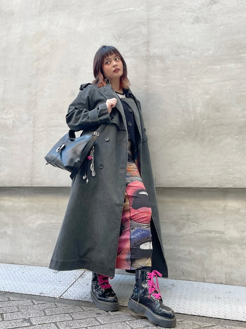 Desigual（デシグアル） トレンチコート コート レザールックの