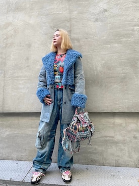 Desigual心斎橋STAFFさん(レディース・162cm)の冬コーディネート