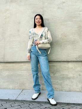 「アイテム（アンサンブル）」を使った、Desigual心斎橋STAFFさん（レディース・160cm）の秋コーディネート
