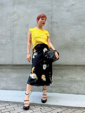 「アイテム（ハンドバッグ）」を使った、Desigual心斎橋STAFFさん（レディース・158cm）の夏コーディネート