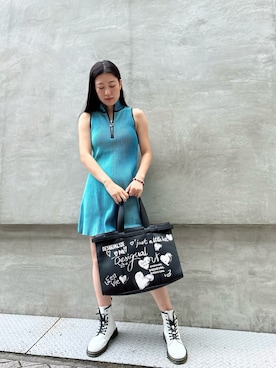 「タンクワンピース」｜Desigual心斎橋STAFFさん（レディース・160cm）の夏コーディネート