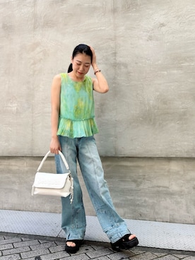 「Desigual（デシグアル）のアイテム（バッグ）」を使った、Desigual心斎橋STAFFさん（メンズ・160cm）の夏コーディネート