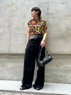 「Desigual（デシグアル）のアイテム」を使った、Desigual心斎橋STAFFさん（レディース・160cm）の夏コーディネート