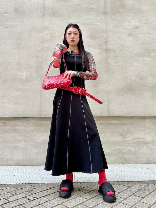 【ありす】Desigual スタッズ レザージャケット デシグアル 光沢のあるレザー風ジャケット 25SWEWX2 | Desigual