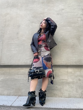 Desigual心斎橋STAFFさん（レディース・153cm）の冬コーディネート