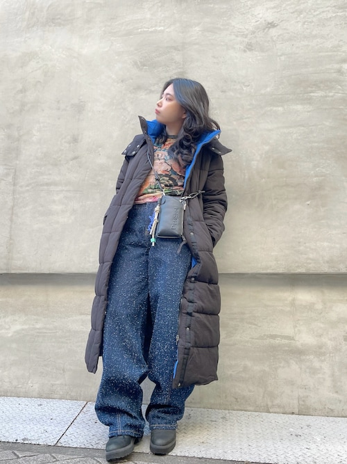 Desigual（デシグアル） ダウンコート ダウンジャケット ベルト付き