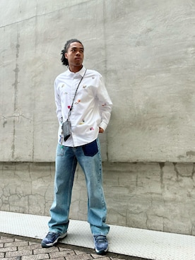 「アイテム（財布）」を使った、Desigual心斎橋STAFFさん（メンズ・177cm）の秋コーディネート