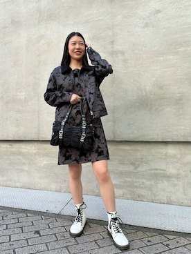 「アイテム（ドレス）」を使った、Desigual心斎橋STAFFさん（レディース・160cm）の秋コーディネート