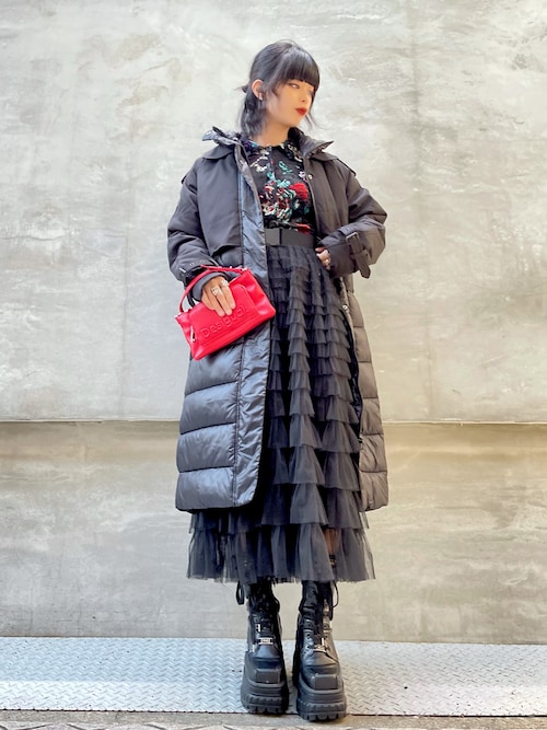 Desigual デジグアル コート ロングジャケット ホワイト 44 Lサイズ Desigual ダウンコート ダウンジャケット ESTOCOLMO パッド入り