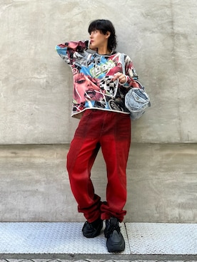 「H&M（エイチ・アンド・エム）のアイテム」を使った、Desigual心斎橋STAFFさん（メンズ・160cm）の夏コーディネート