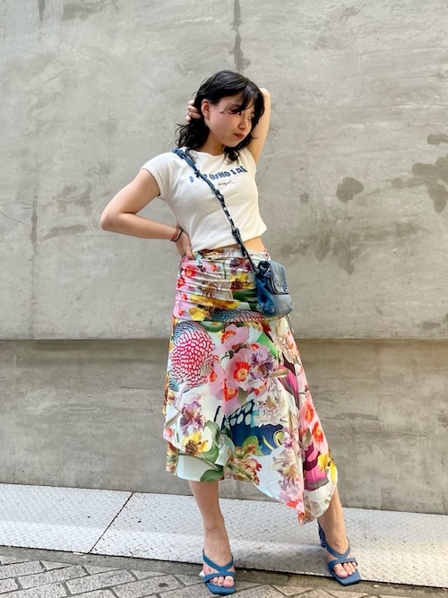 Desigual（デシグアル） スカート FALFISHYLACROIX トロピカルガーデン